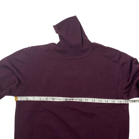 Bloomingdales Womens Merino Wool Turtleneck Sweater XS/S Made In Italy fitted - Picture 5 of 7